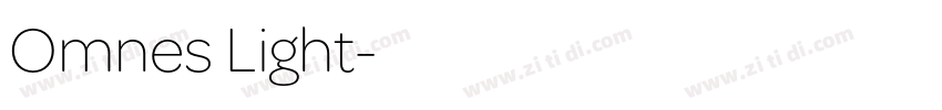 Omnes Light字体转换 Omnes Light字体转换
